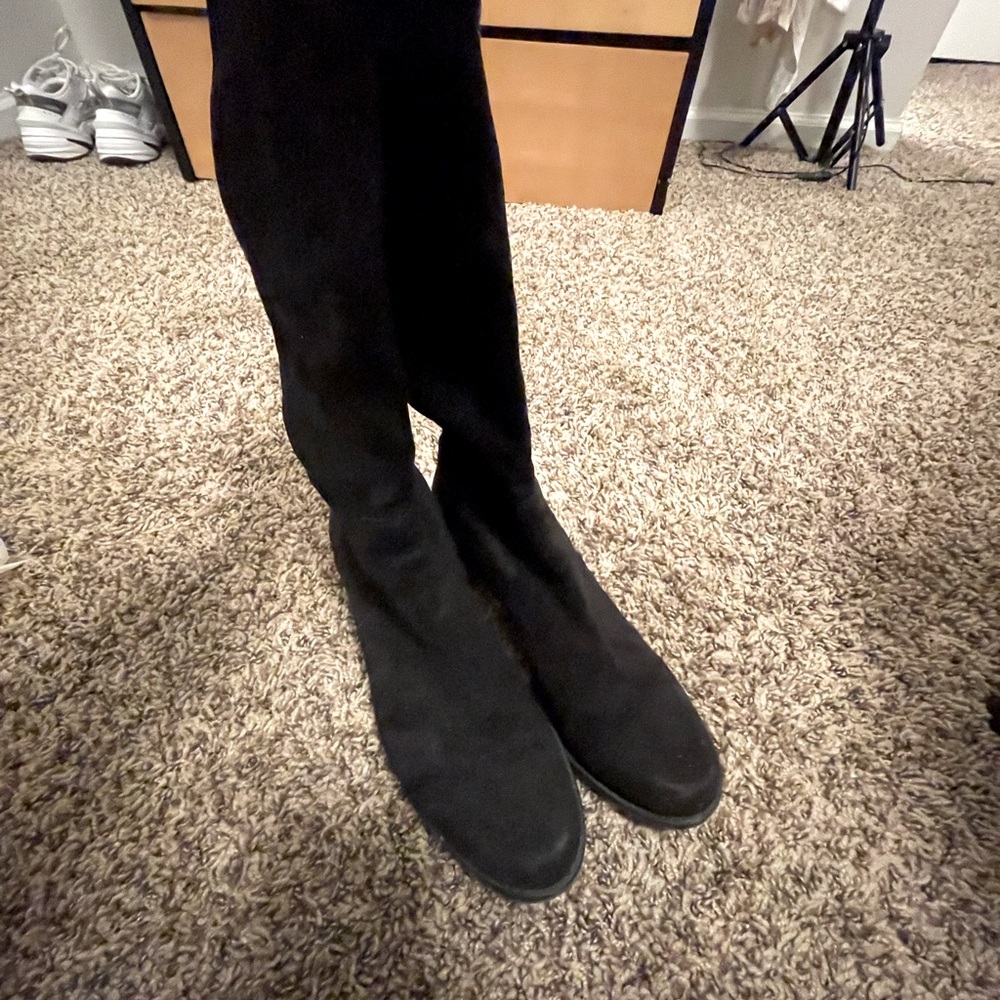 Stuart Weitzman 5050 suede Black US 7